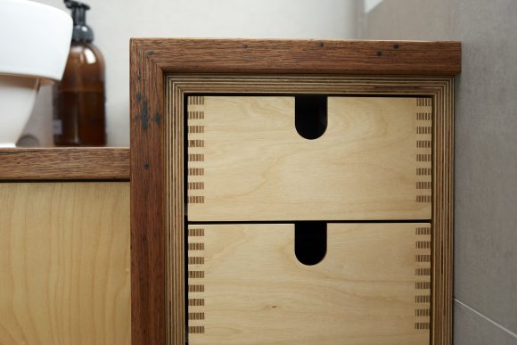 Finger jointed plywood drawers